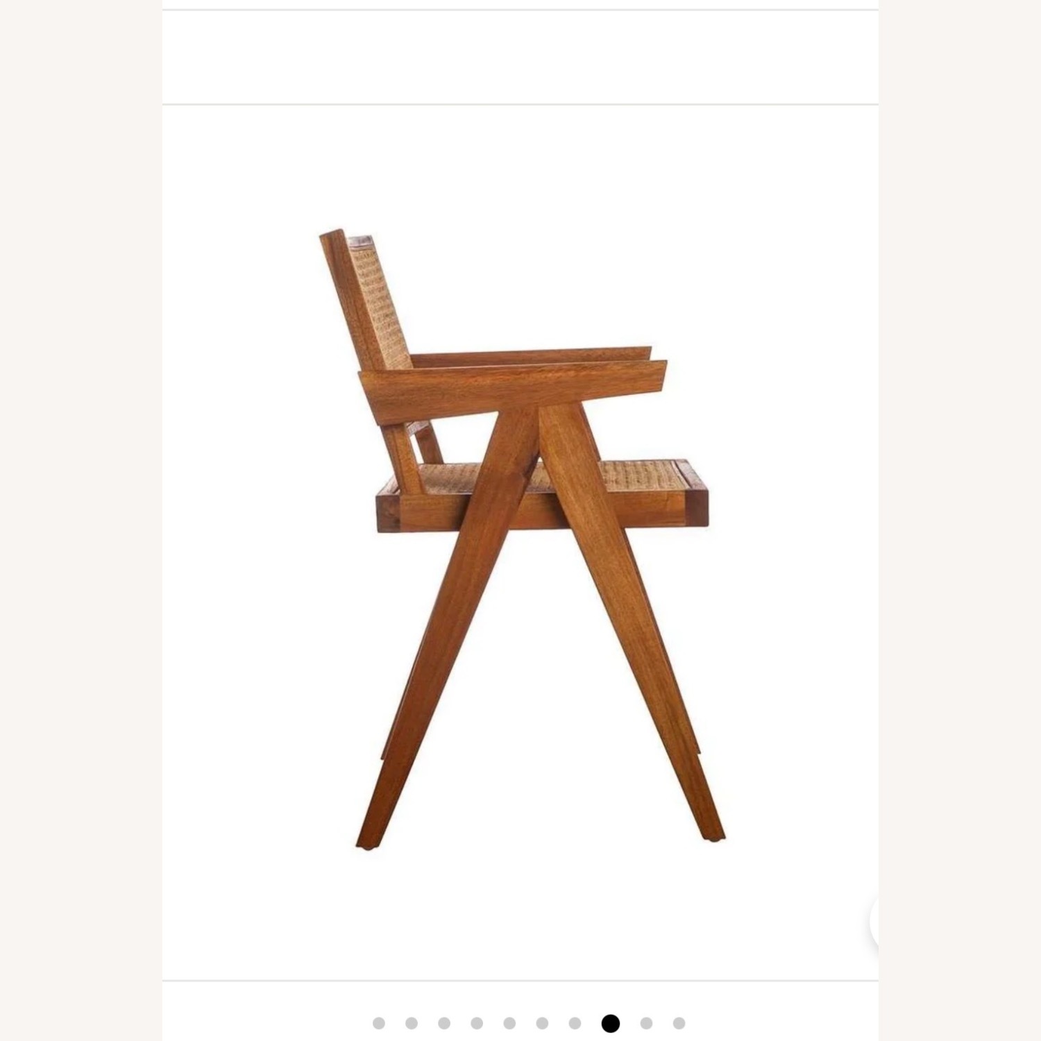 France and Son Jeanneret Light Brown Wood Dining Chair - image-4