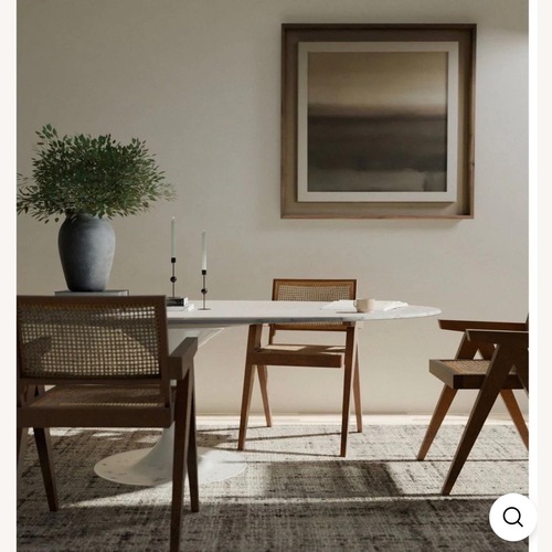Used France and Son Jeanneret Light Brown Wood Dining Chair for sale on AptDeco