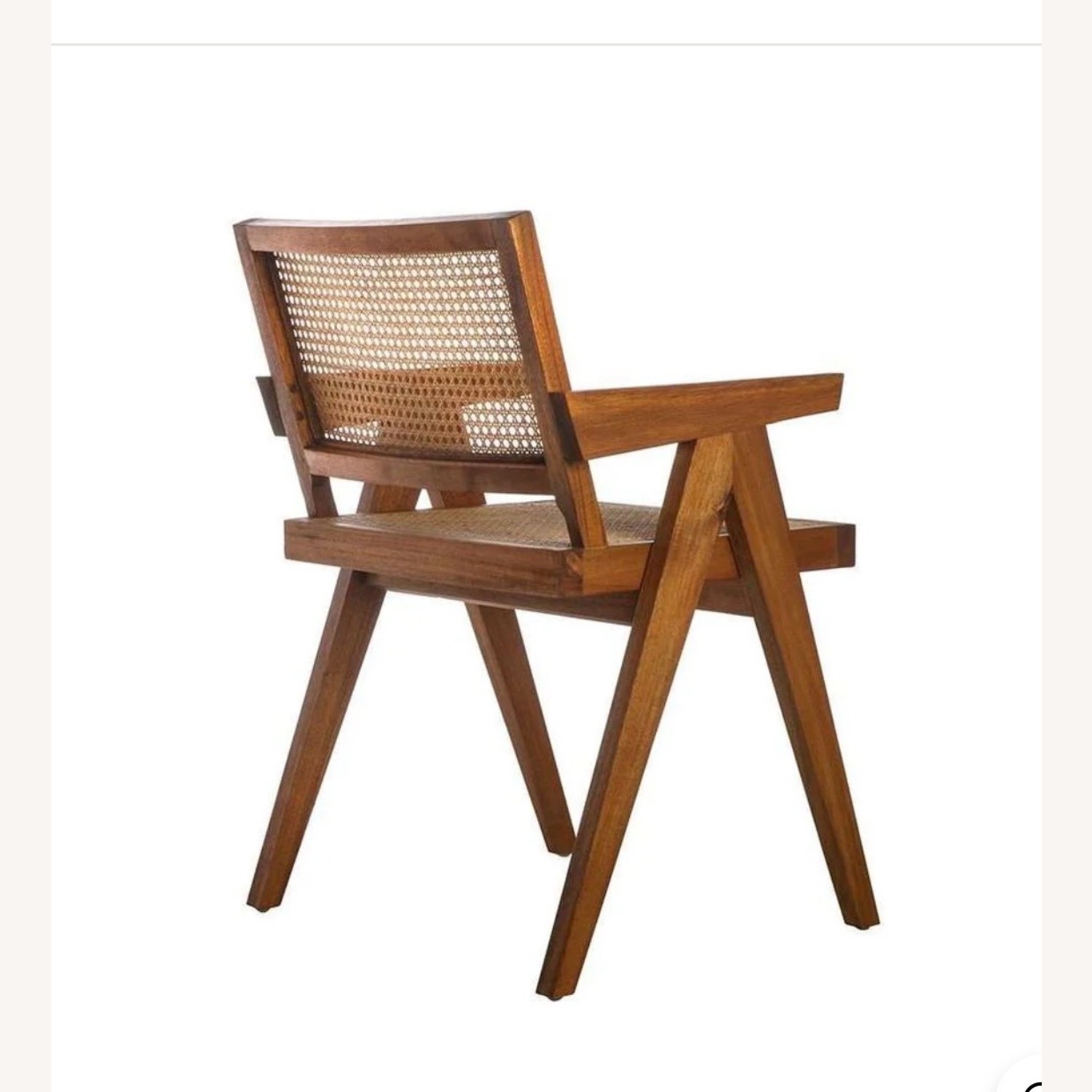 France and Son Jeanneret Light Brown Wood Dining Chair - image-2