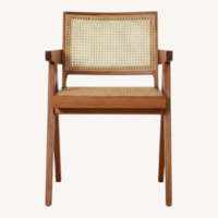 France and Son Jeanneret Light Brown Wood Dining Chair