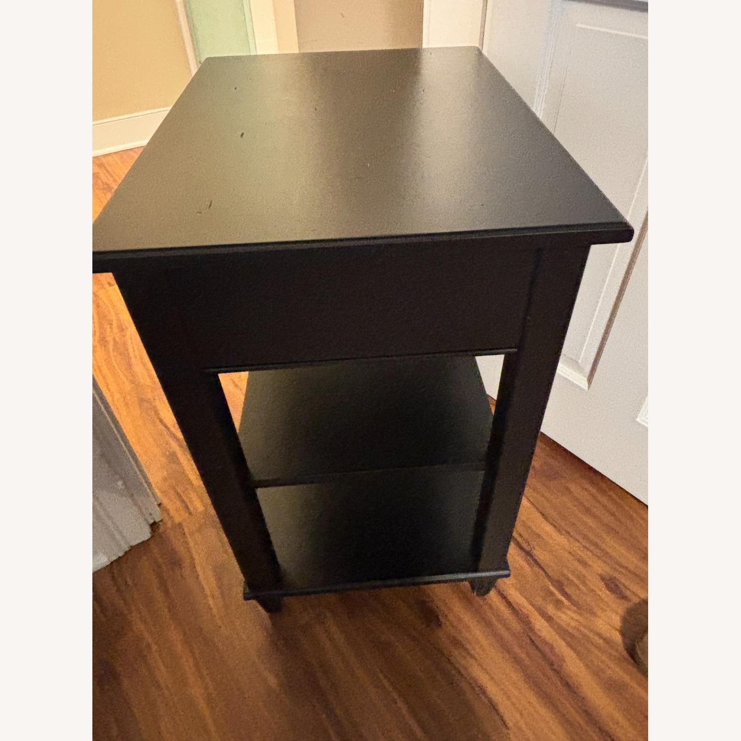 Ethan Allen Black Wood Nightstand - image-2