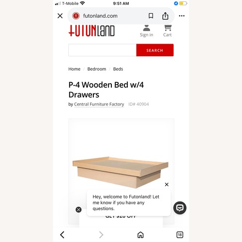Used Futonland Bed for sale on AptDeco