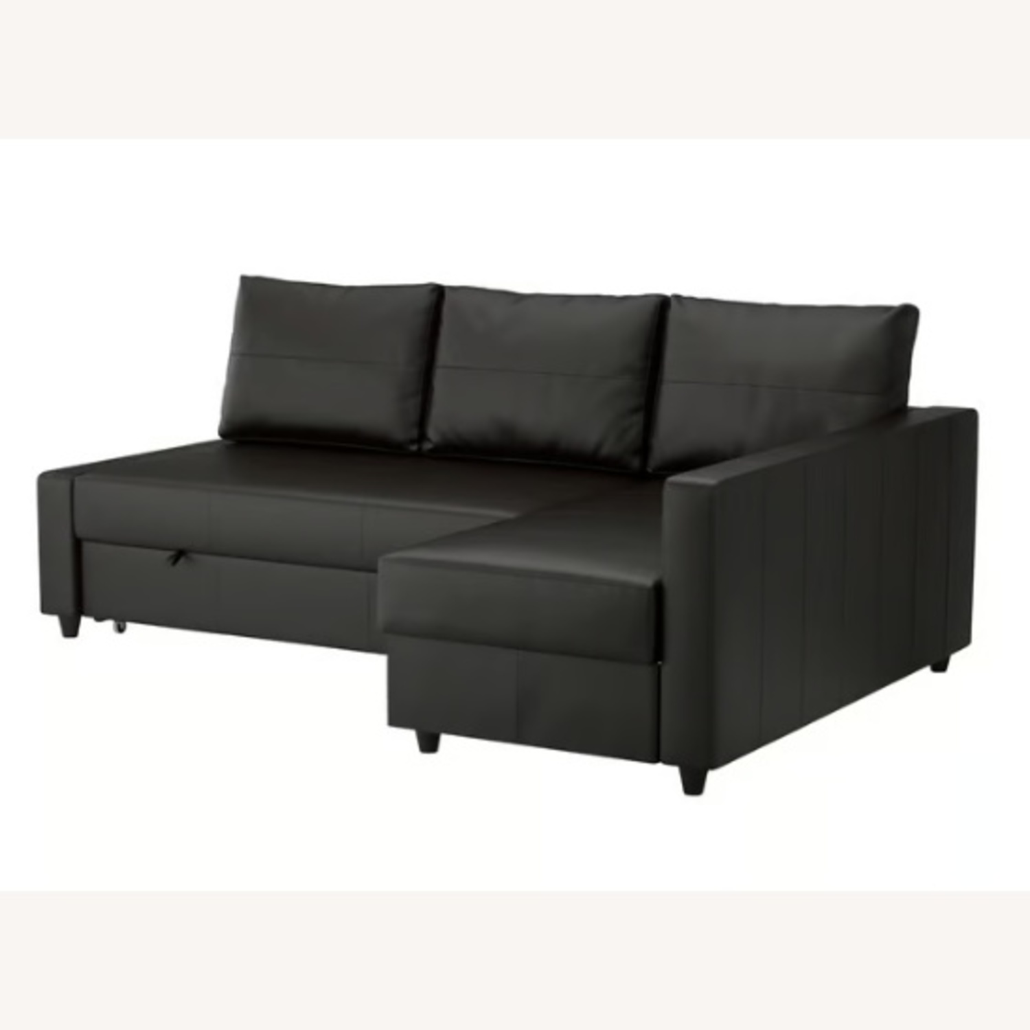 IKEA Black Sleeper Sofa - image-4
