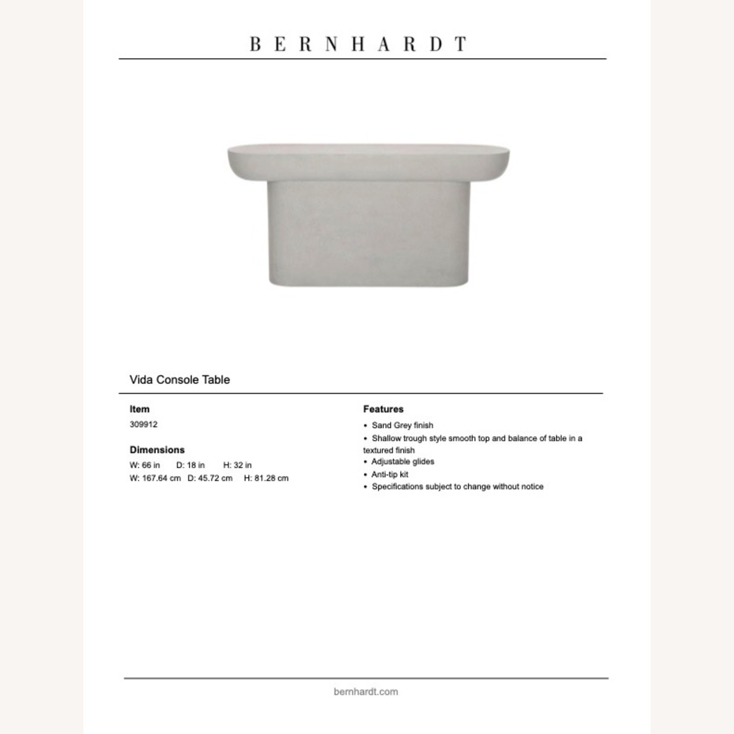 Bernhardt Vida Console Table - image-3