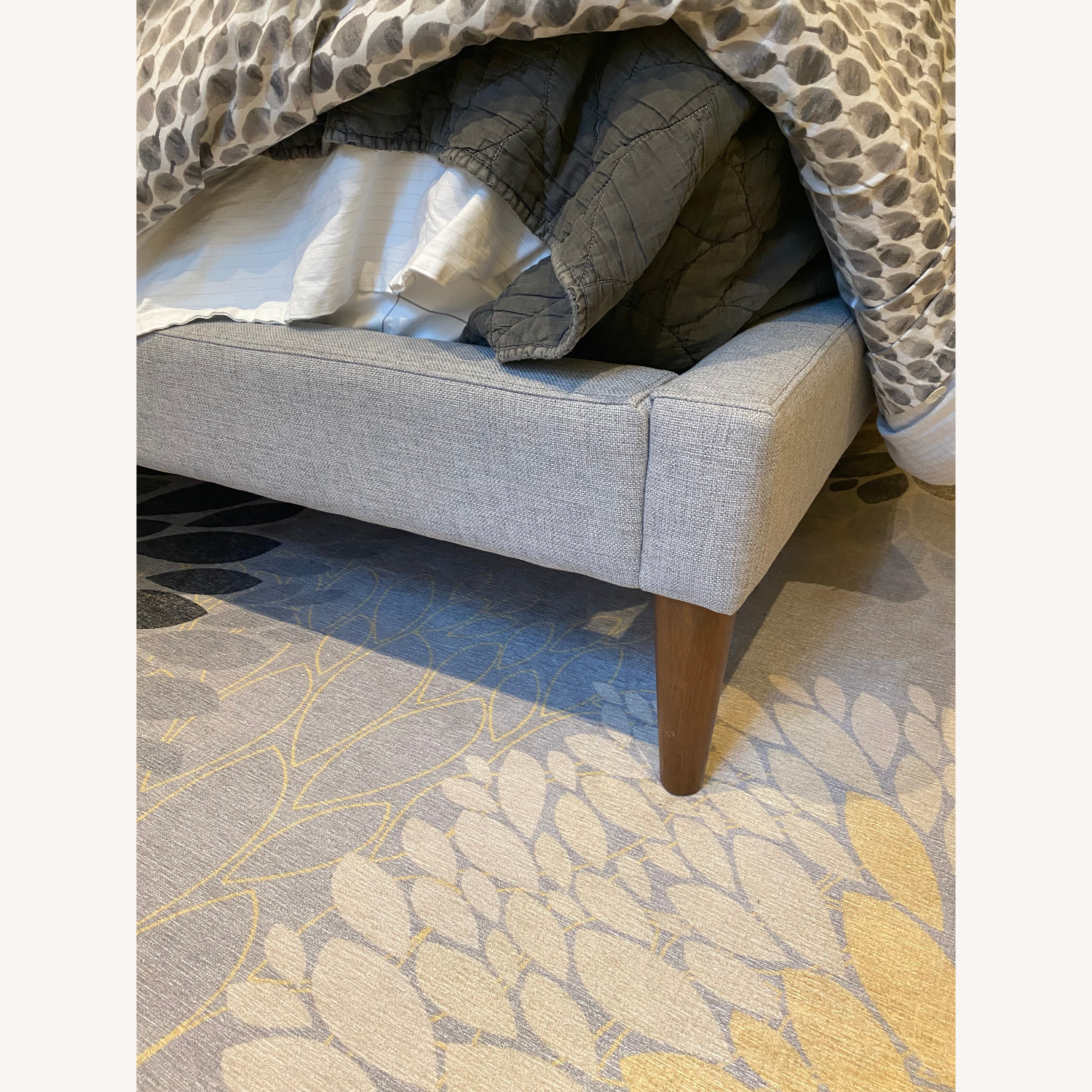 West Elm Emmett Tufted Queen Bed - image-3