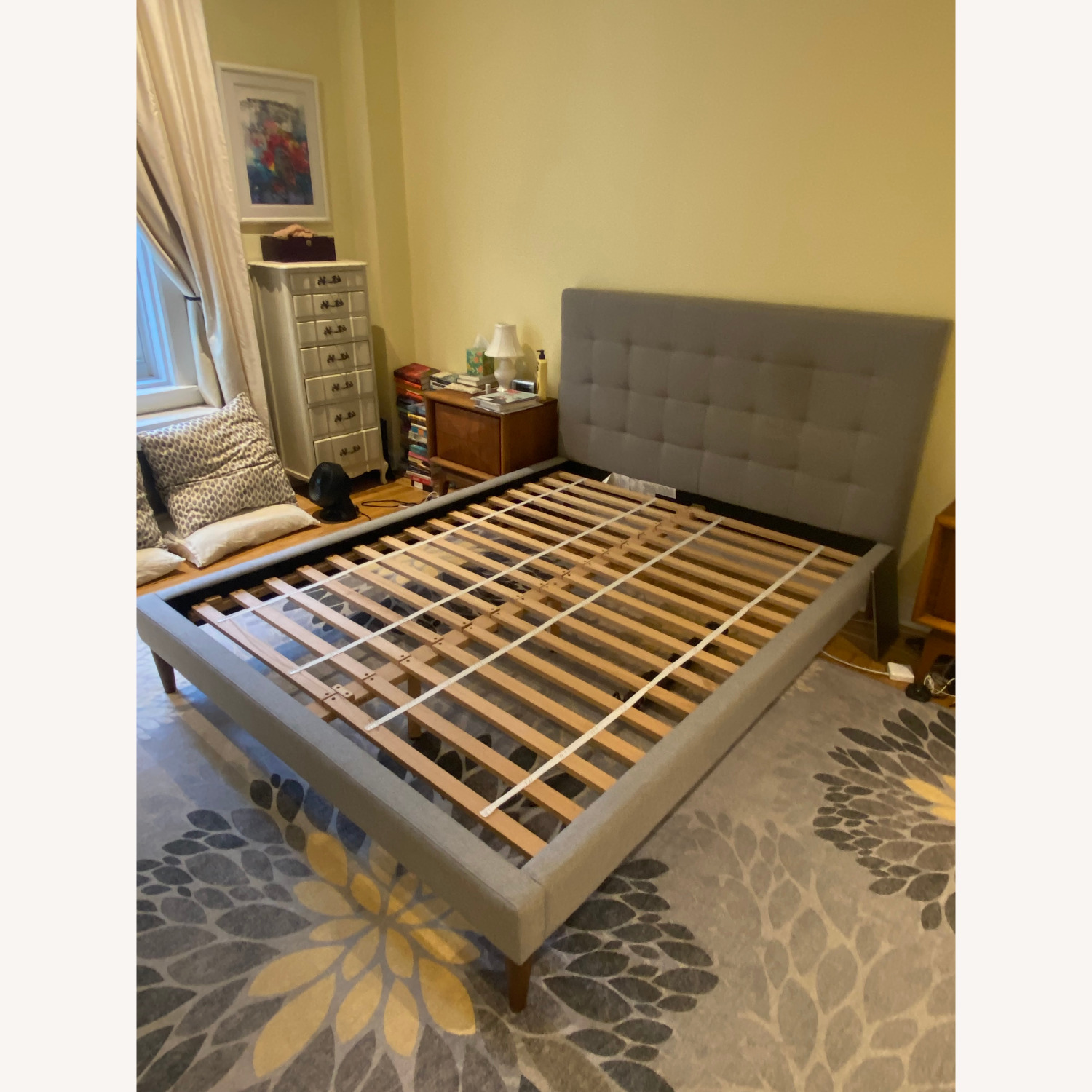 West Elm Emmett Tufted Queen Bed - image-4