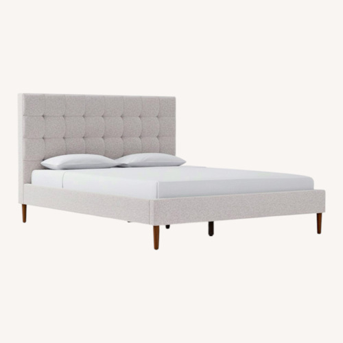 Used West Elm Emmett Tufted Queen Bed for sale on AptDeco