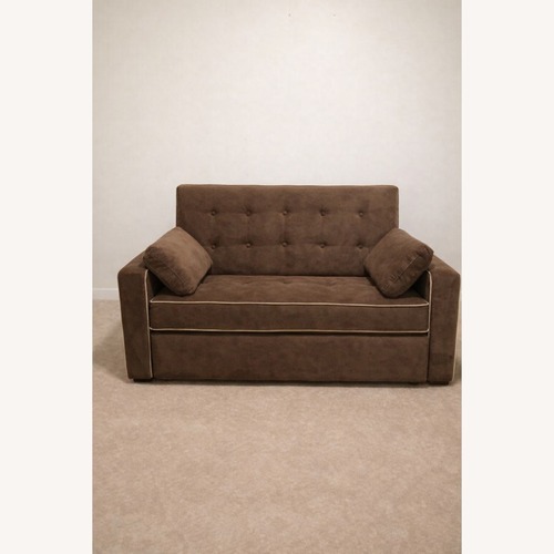 Used Serta Augustus Brown Sleeper Sofa  for sale on AptDeco