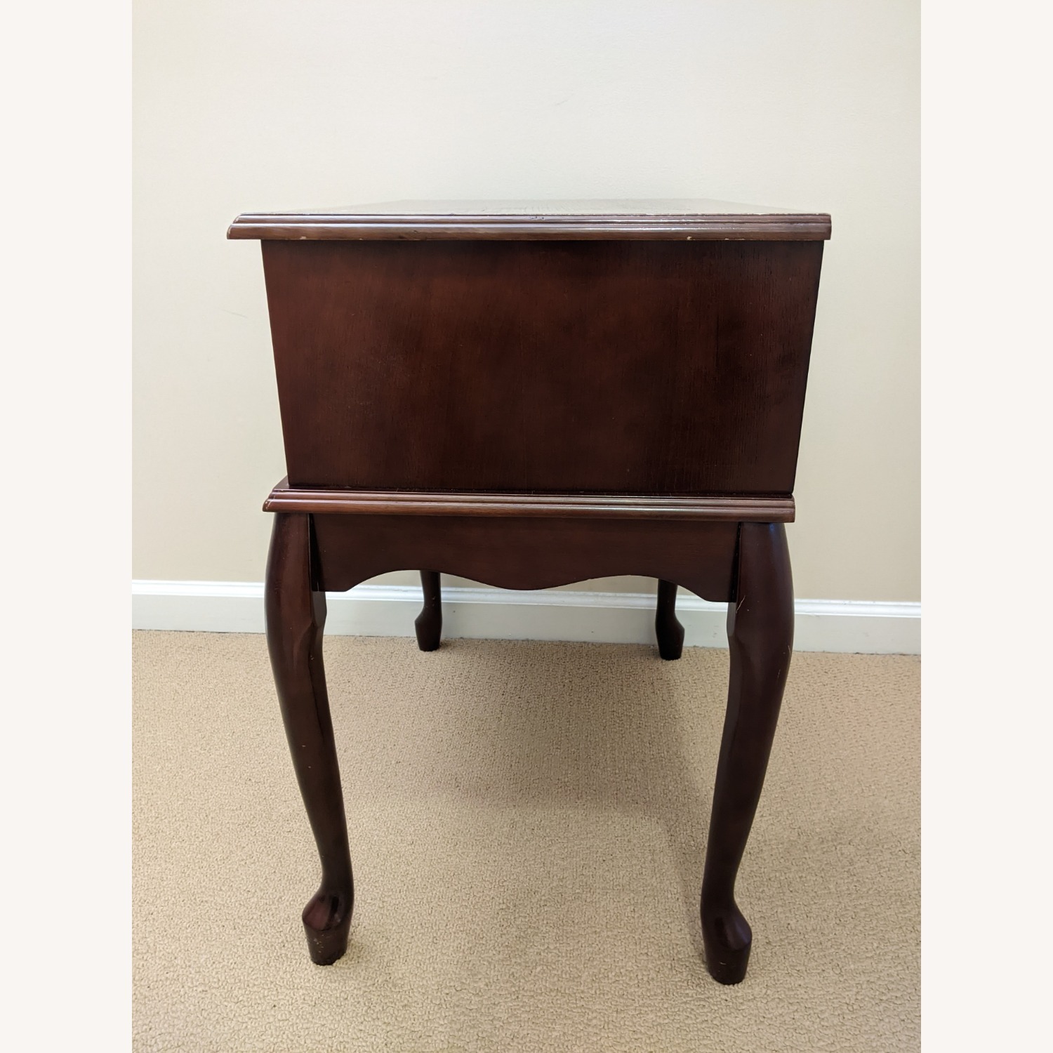 Burgundy Wood Side Table - image-5