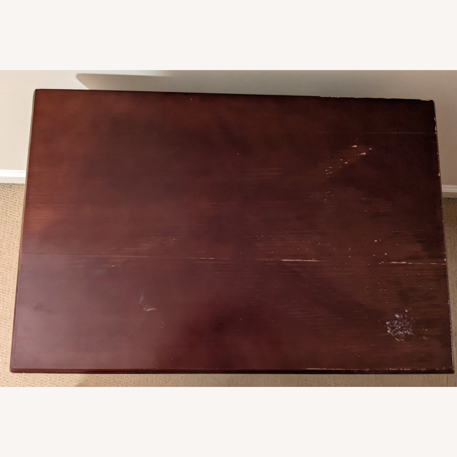 Burgundy Wood Side Table - image-4