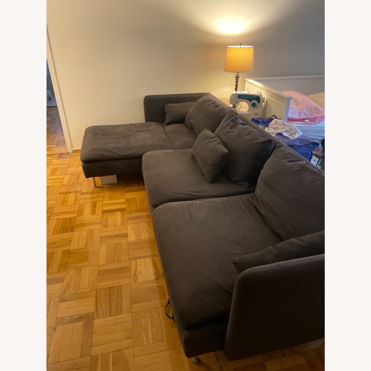 IKEA  3 Seater Sectional With Chaise Lounge - image-2