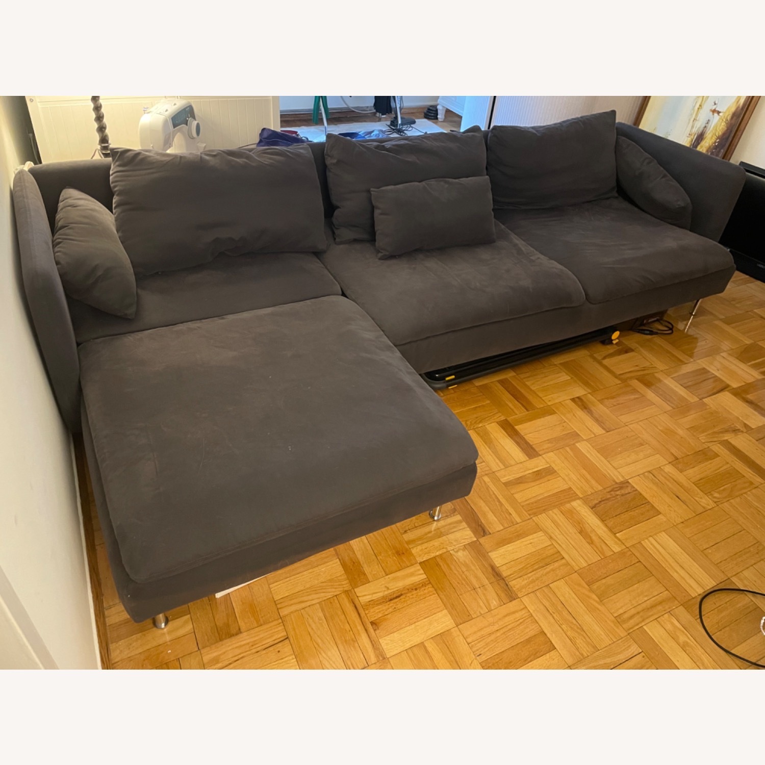 IKEA  3 Seater Sectional With Chaise Lounge - image-1