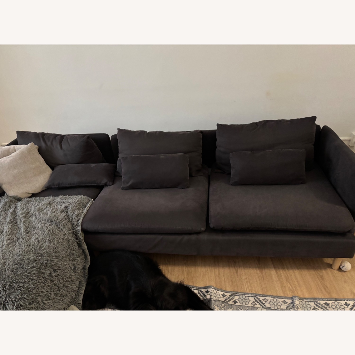 IKEA  3 Seater Sectional With Chaise Lounge - image-7