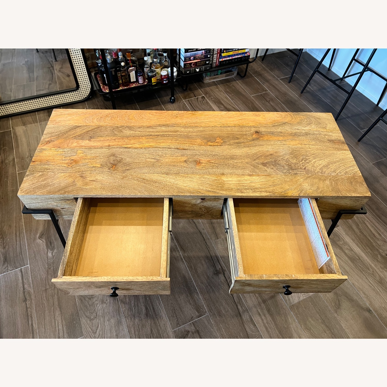 Home Meridian Wood Desk - image-2