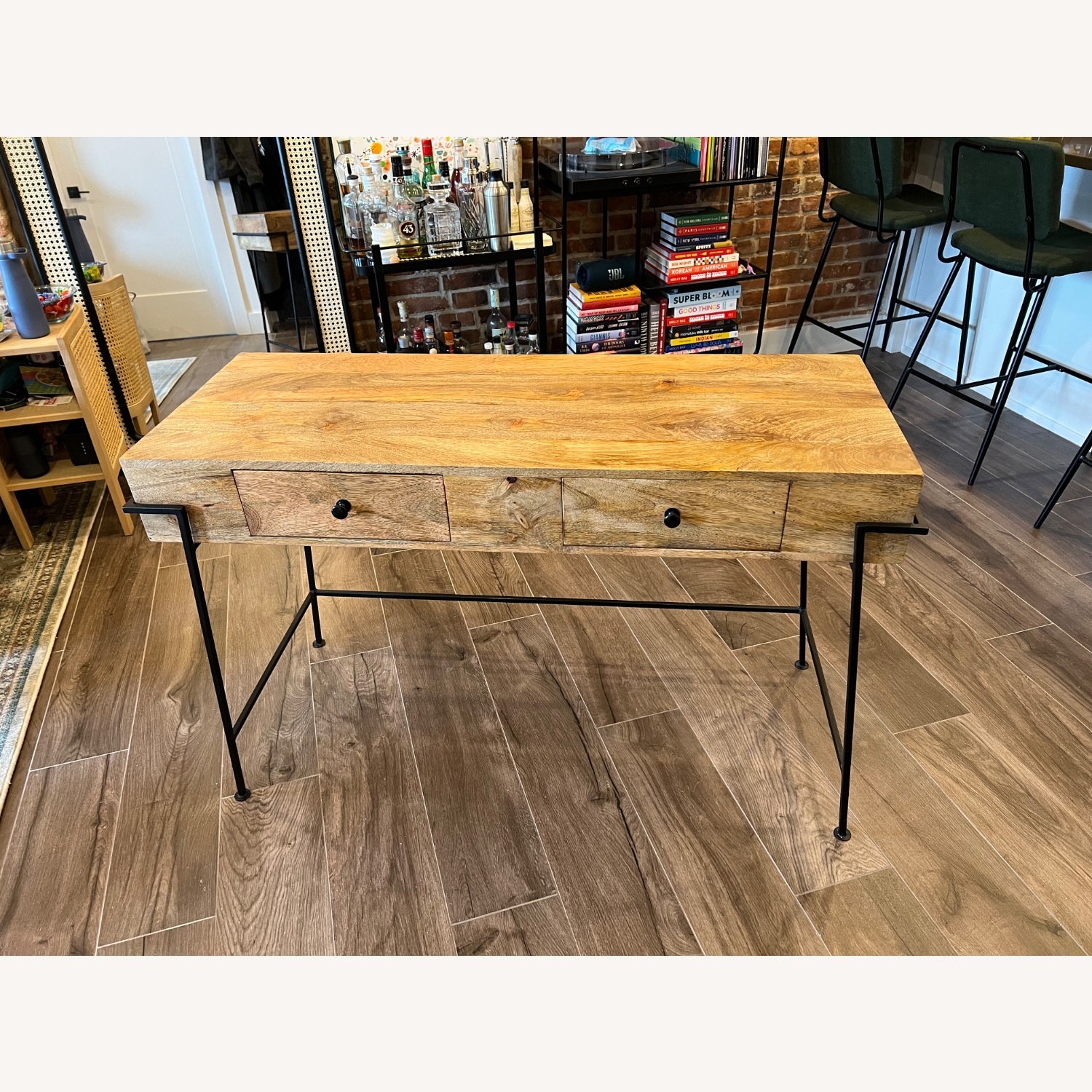 Home Meridian Wood Desk - image-1