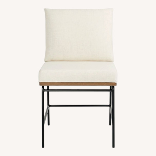 Used Four Hands Crete Natural Fabric Dining Chairs for sale on AptDeco