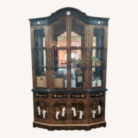 Oriental Furnishings Black Wood Armoire