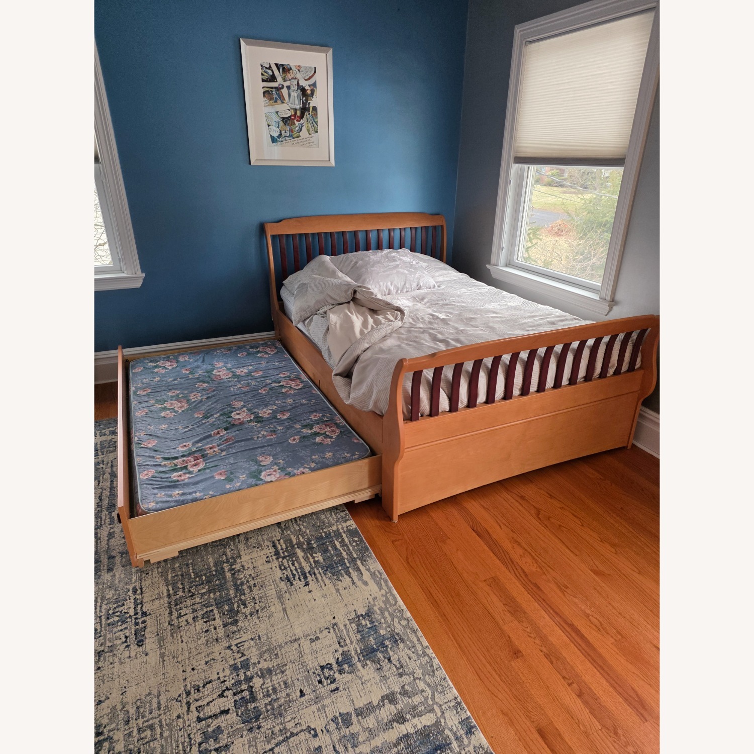 Ragassi Wood Full Bed with Trundle - image-3