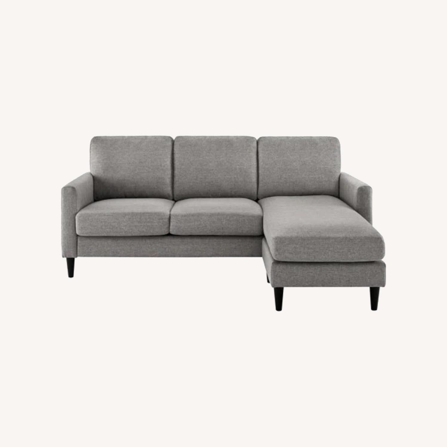 Wayfair Cazenovia Light Gray 2 Piece Sectional - image-1