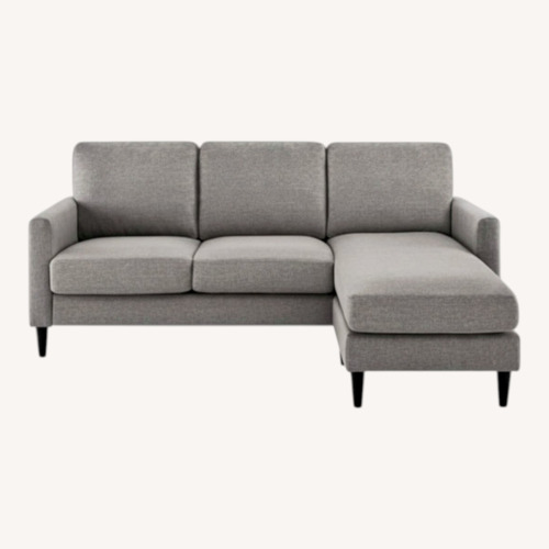 Used Wayfair Cazenovia Light Gray 2 Piece Sectional for sale on AptDeco
