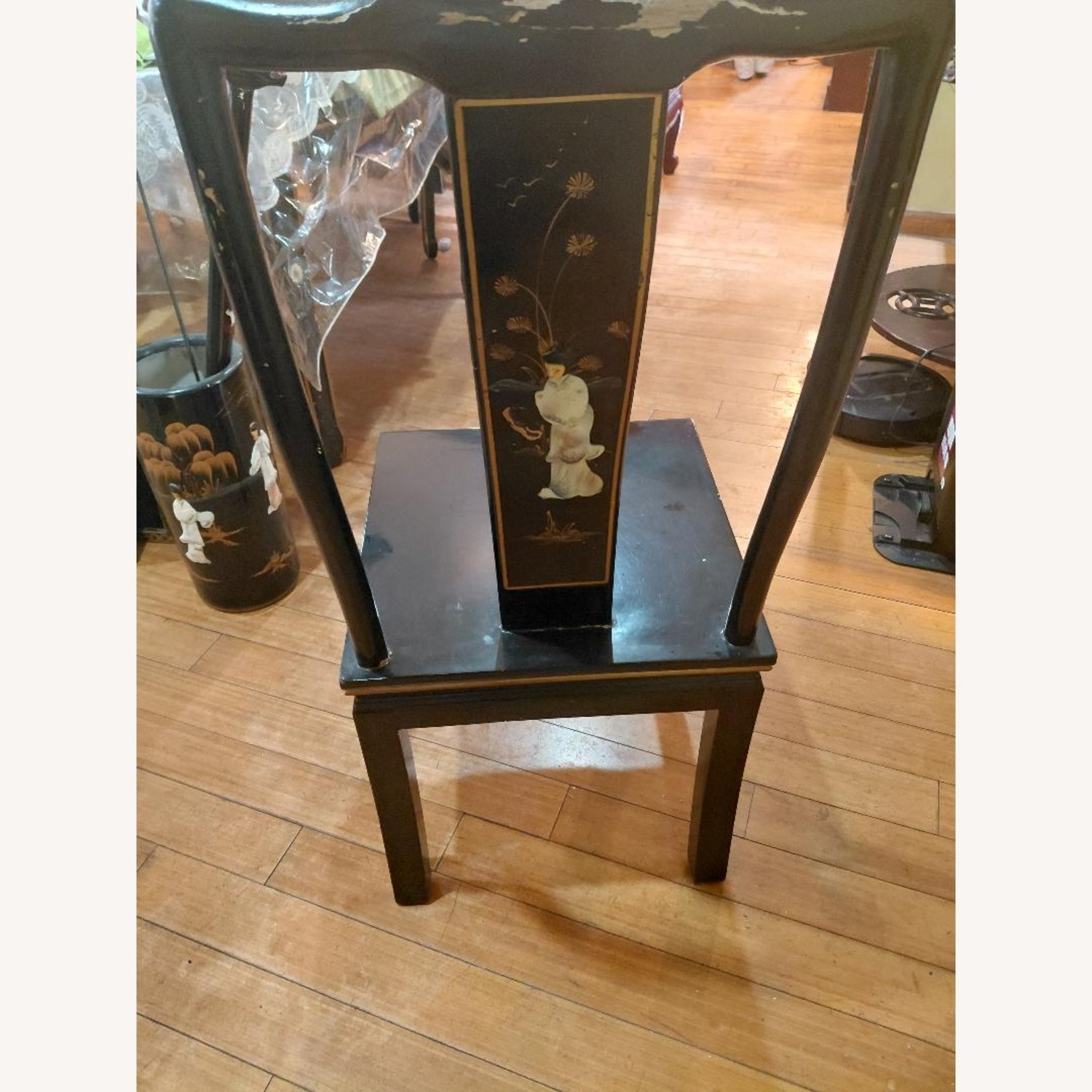 Oriental Furnishings Black Wood Dining Chairs - image-3