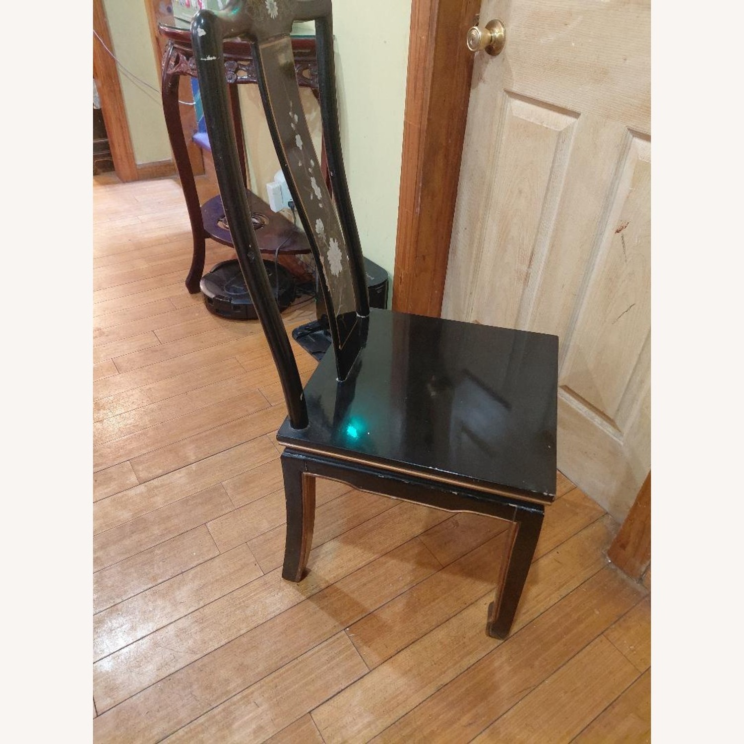 Oriental Furnishings Black Wood Dining Chairs - image-1