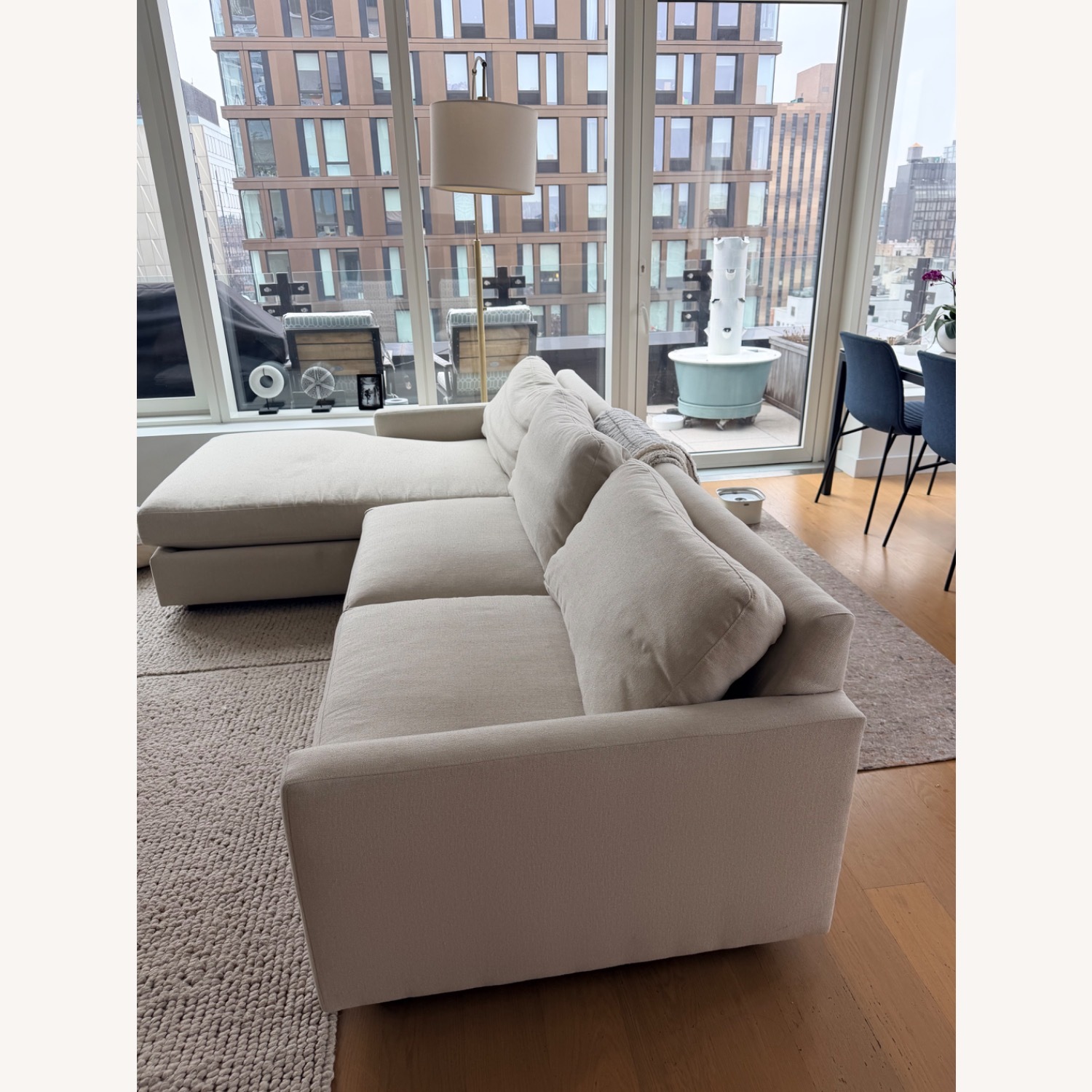 Room & Board Linger Natural Chaise Lounge - image-2