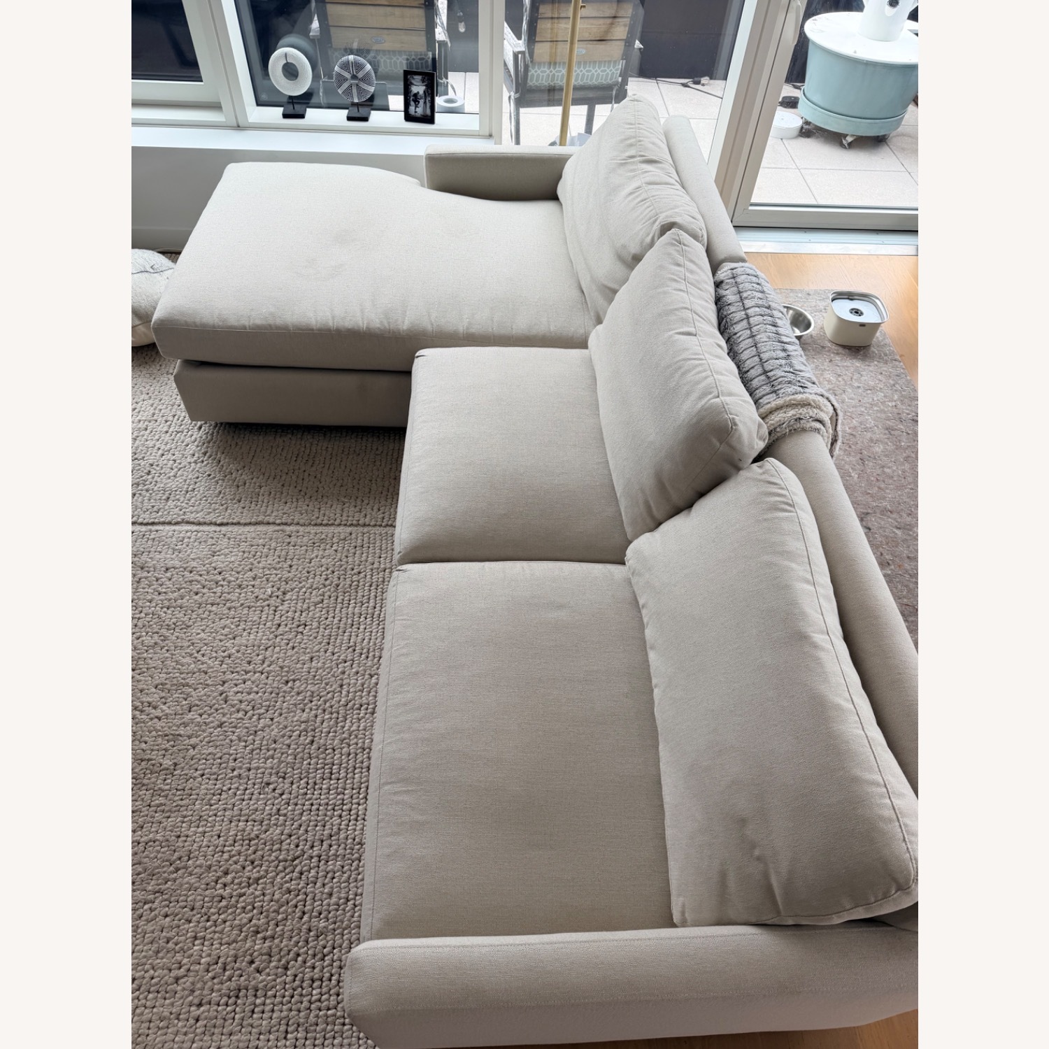 Room & Board Linger Natural Chaise Lounge - image-3