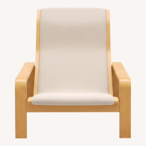 Used Asko Pulkka Lounge Chair & Ottoman (Birch) for sale on AptDeco