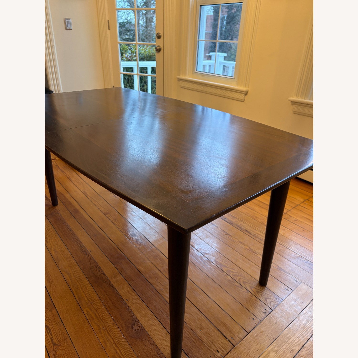 Mid Century Solid Wood Extension Dining Table - image-13