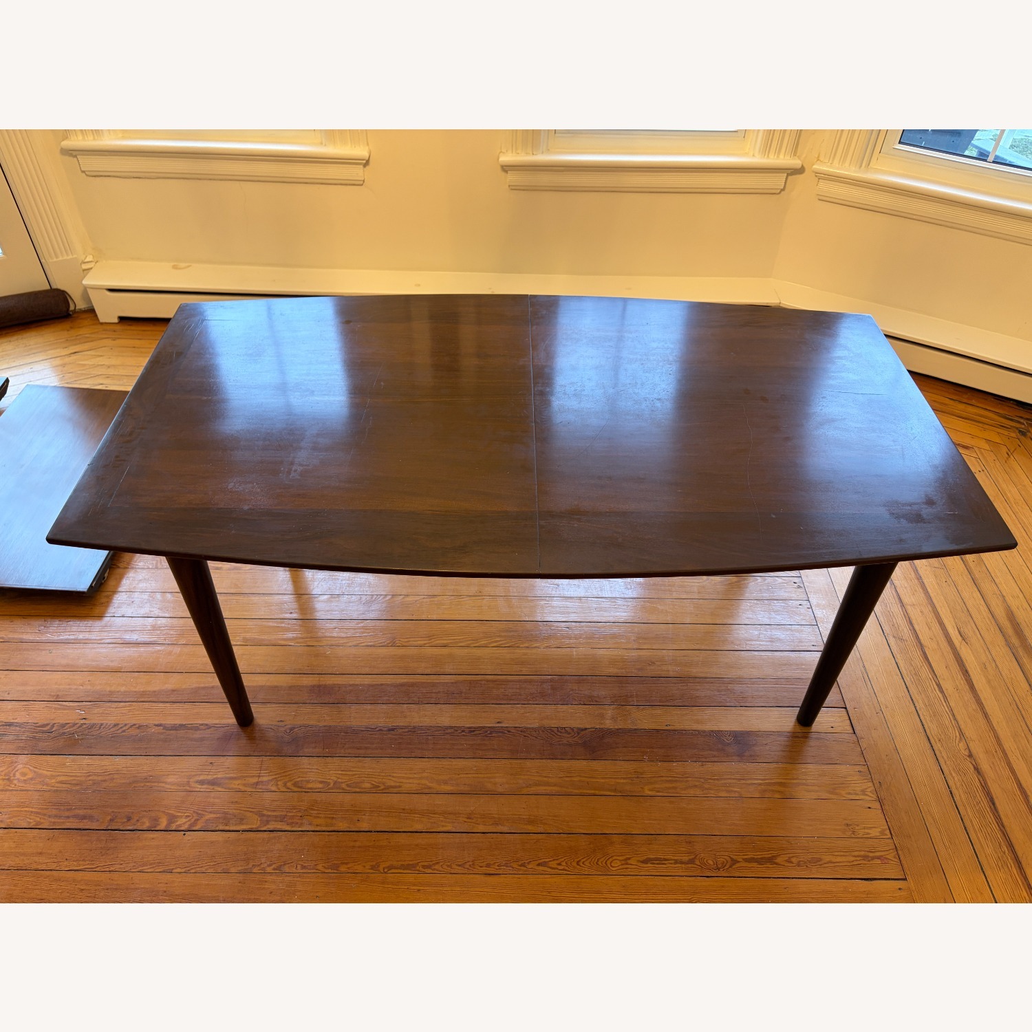 Mid Century Solid Wood Extension Dining Table - image-12