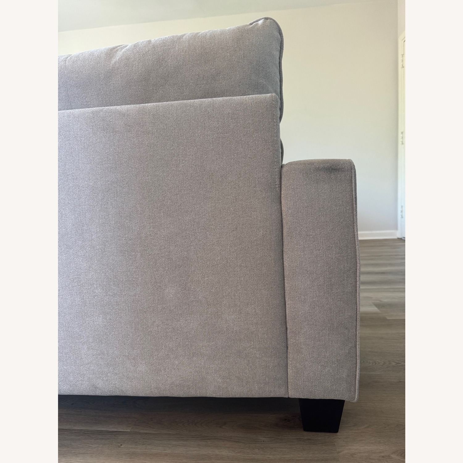 Living Spaces Reid Buff Beige Fabric 80" Sofa  - image-4