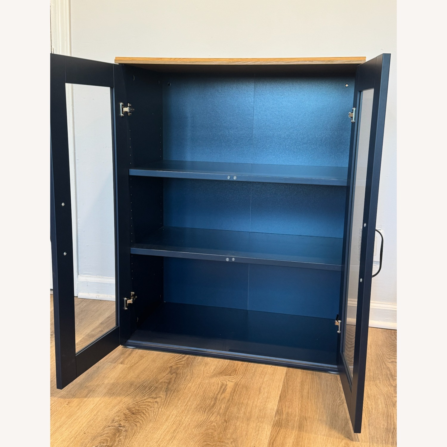 IKEA Skruvby Blue Wood Sideboard - image-3