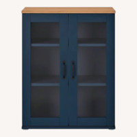 IKEA Skruvby Blue Wood Sideboard