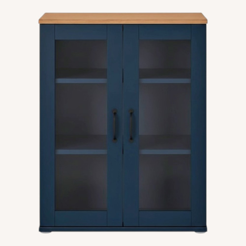 Used IKEA Skruvby Blue Wood Sideboard for sale on AptDeco