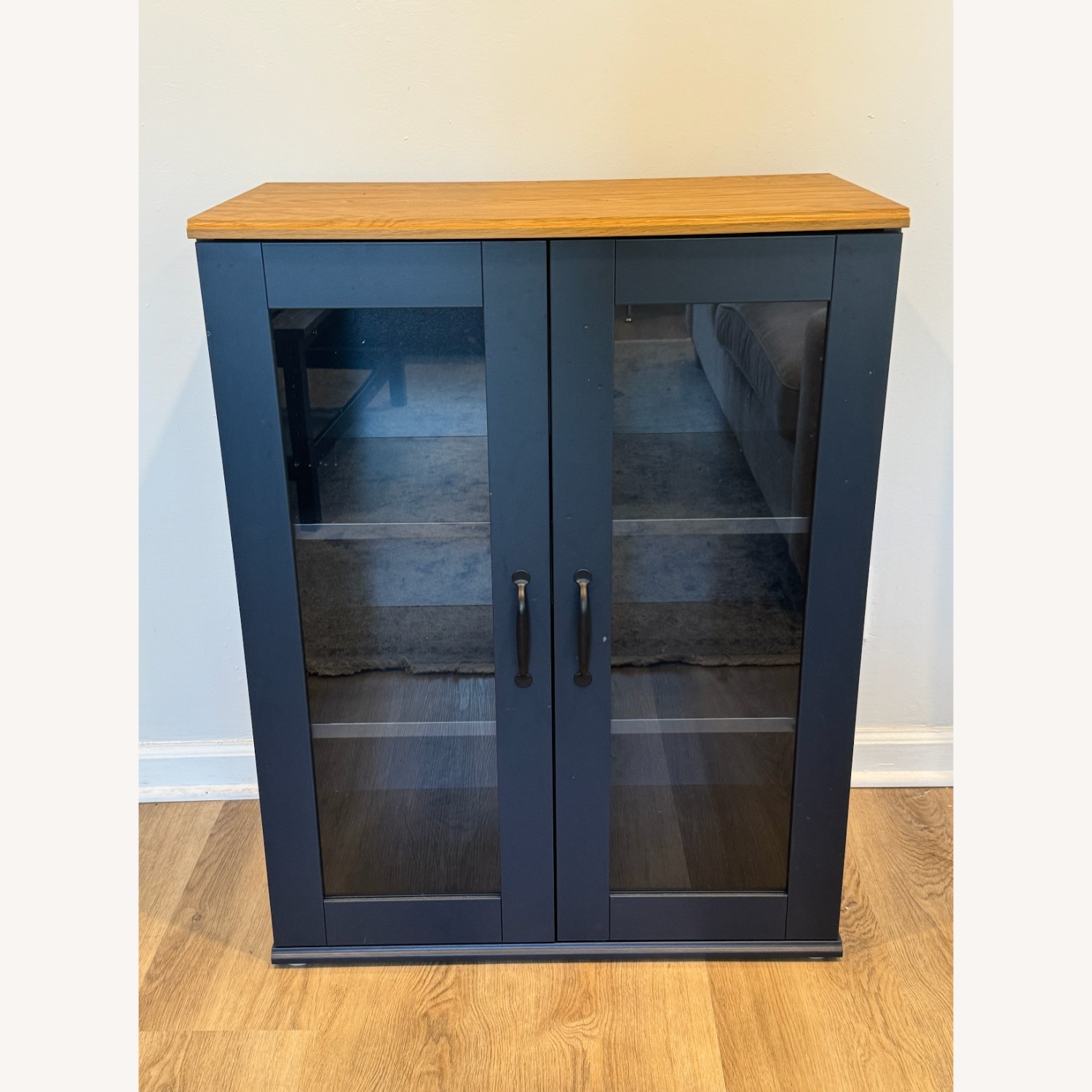 IKEA Skruvby Blue Wood Sideboard - image-1