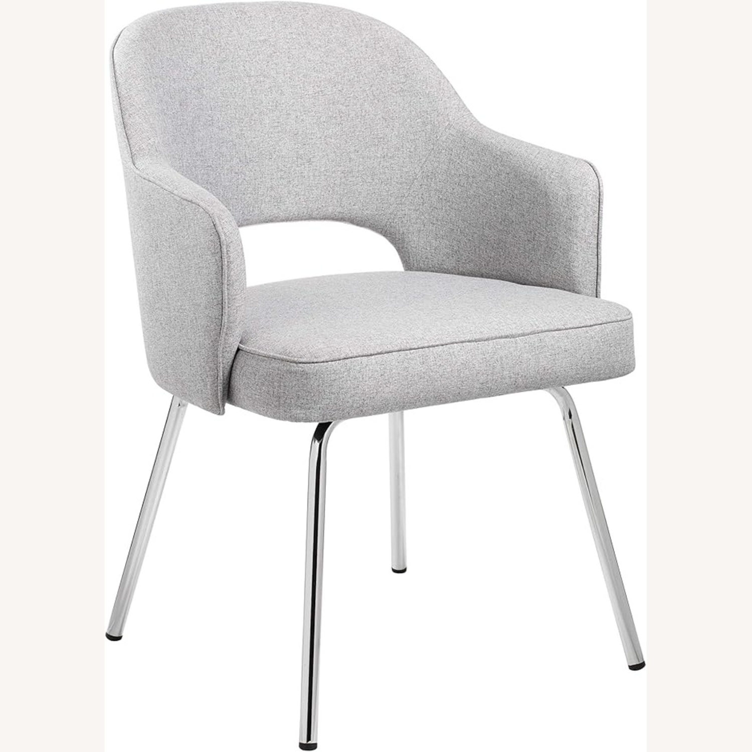 Rove Concepts Light Gray Fabric Dining Chairs - image-4