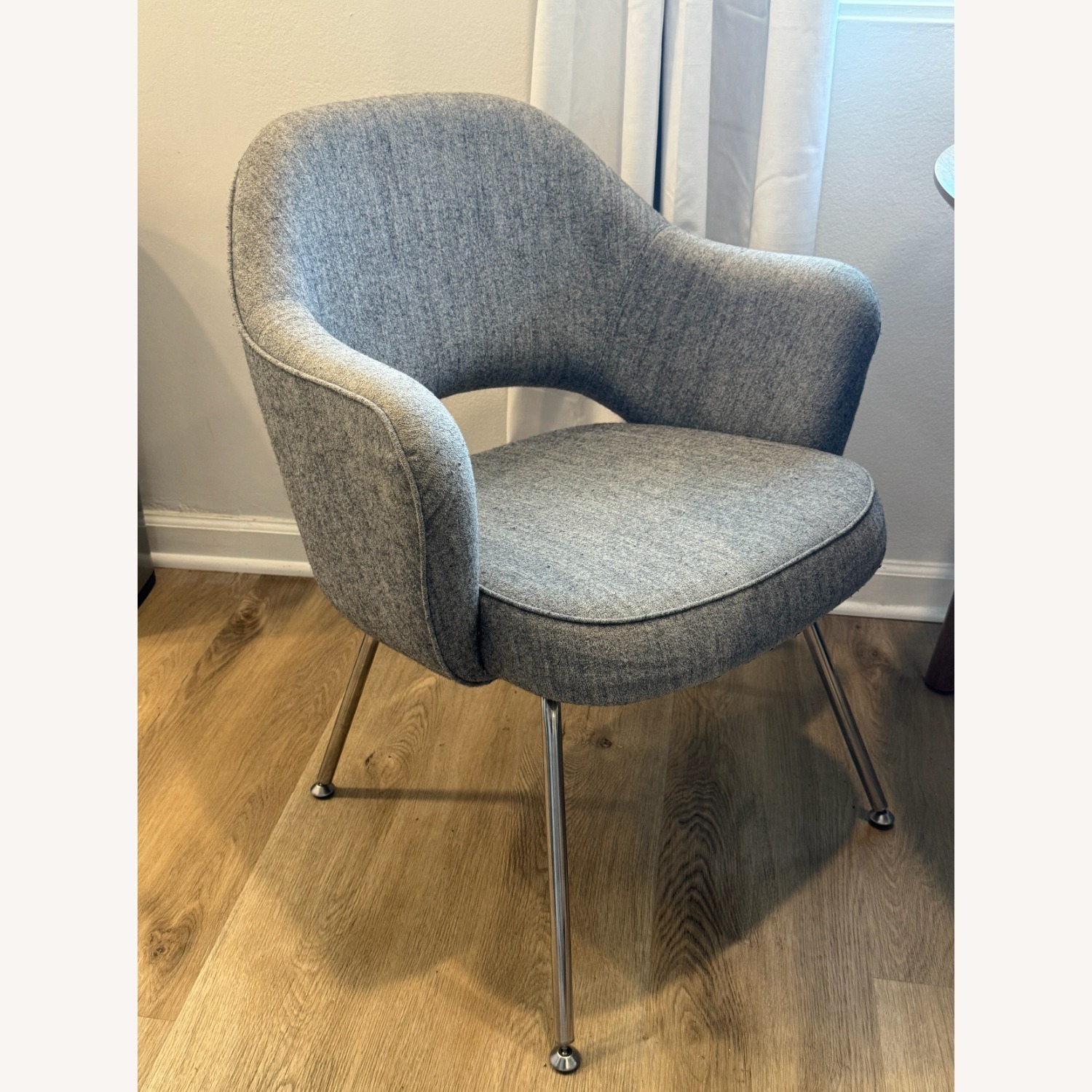 Rove Concepts Light Gray Fabric Dining Chairs - image-1