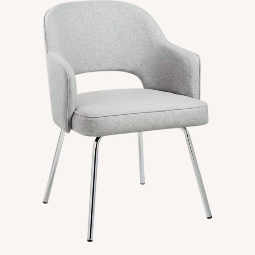 Used Rove Concepts Light Gray Fabric Dining Chairs for sale on AptDeco