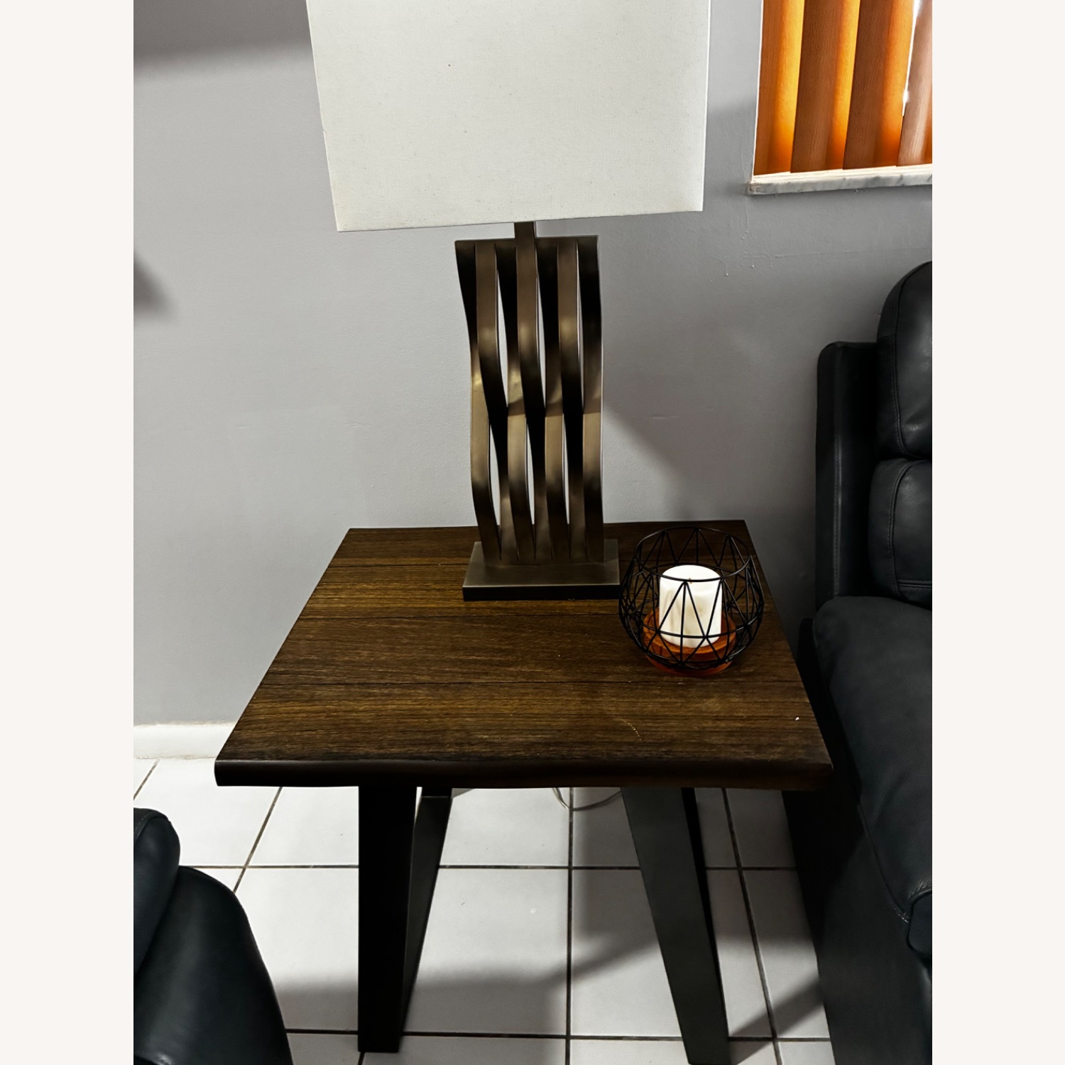 Rooms To Go Aden Dark Brown Wood Side Table - image-2