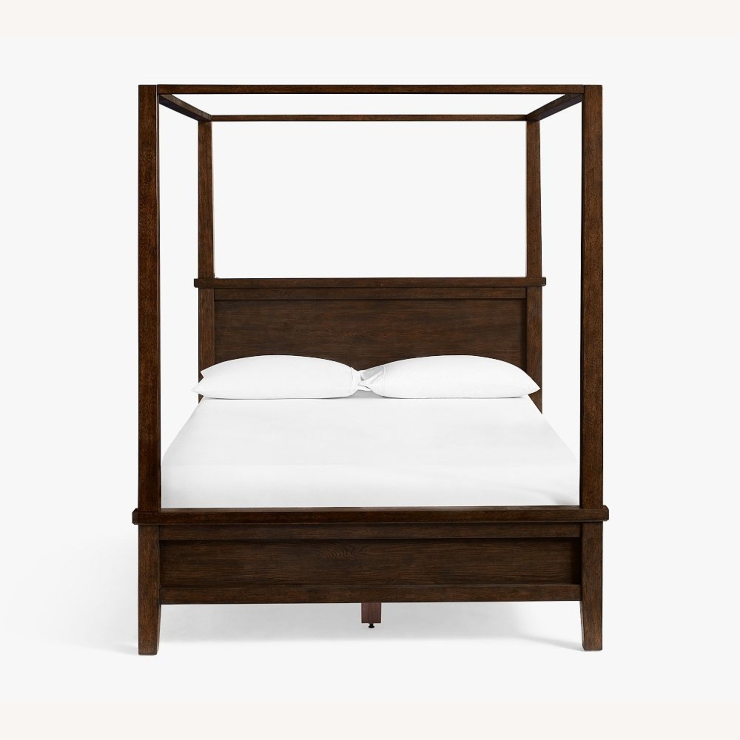Pottery Barn Dark Brown Wood King Bed - image-9