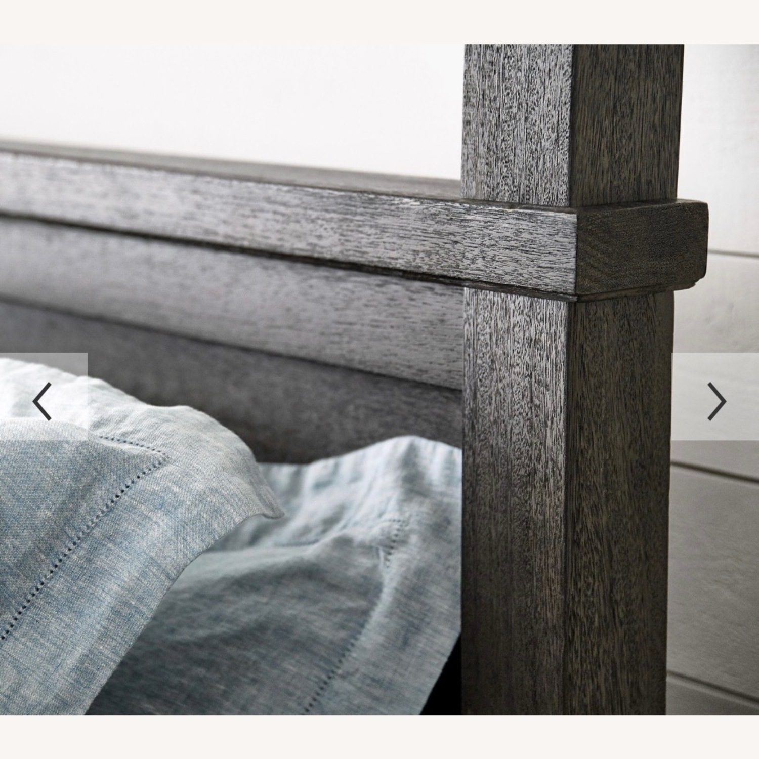 Pottery Barn Dark Brown Wood King Bed - image-4