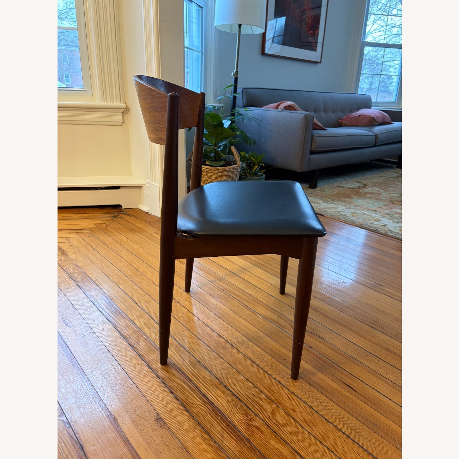 Vintage/Antique Dark Brown Dining Chairs - image-1