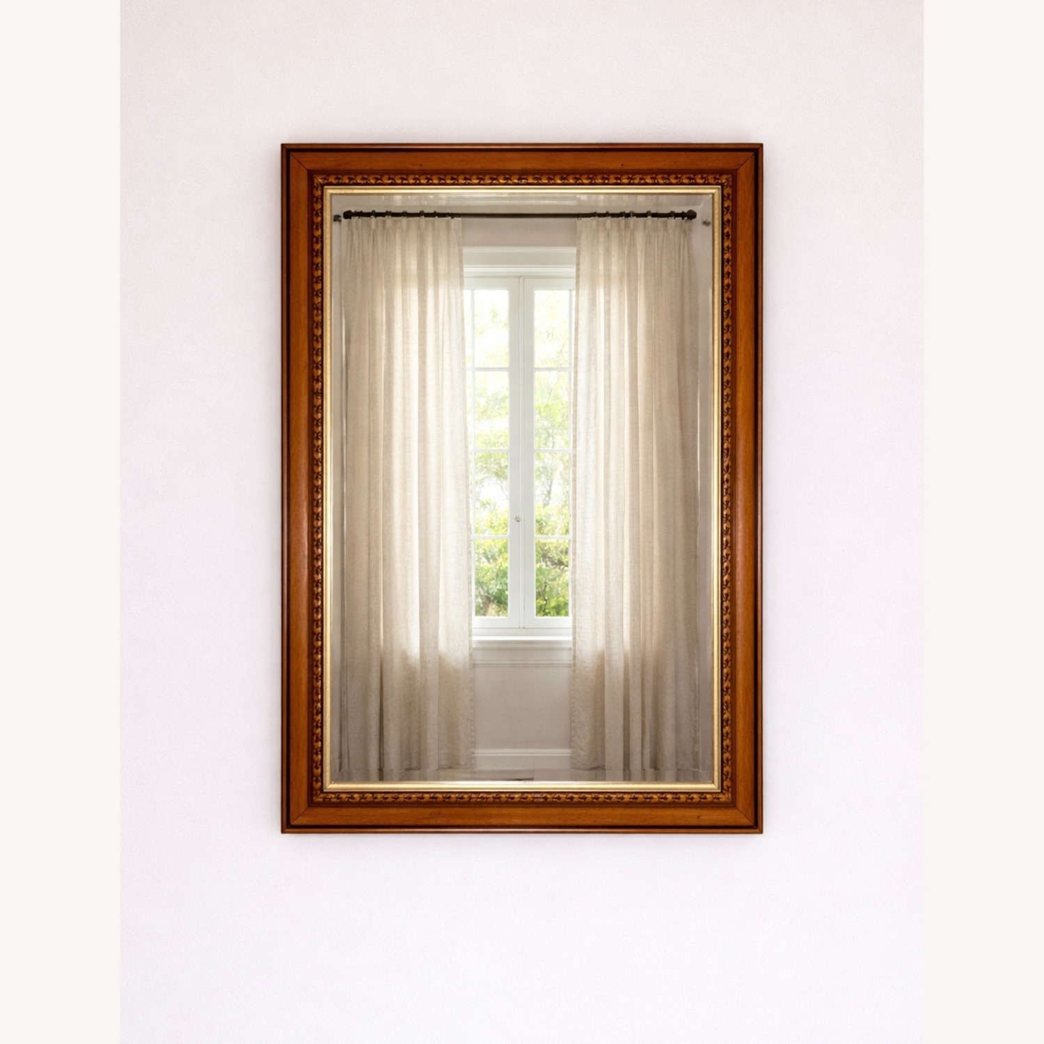 Vintage Ornate Carved Wall Mirror - image-19