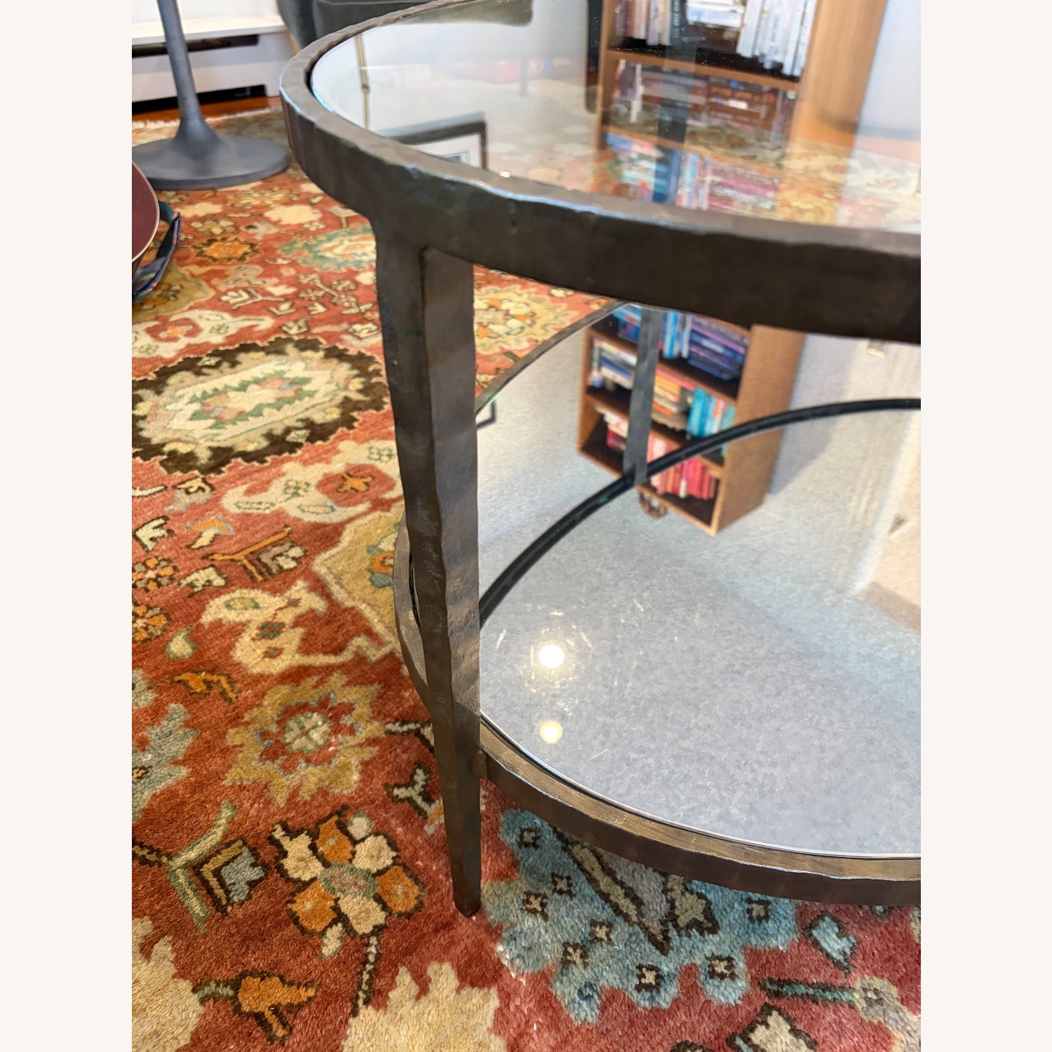Crate & Barrel Clairemont Oval Coffee Table - image-5