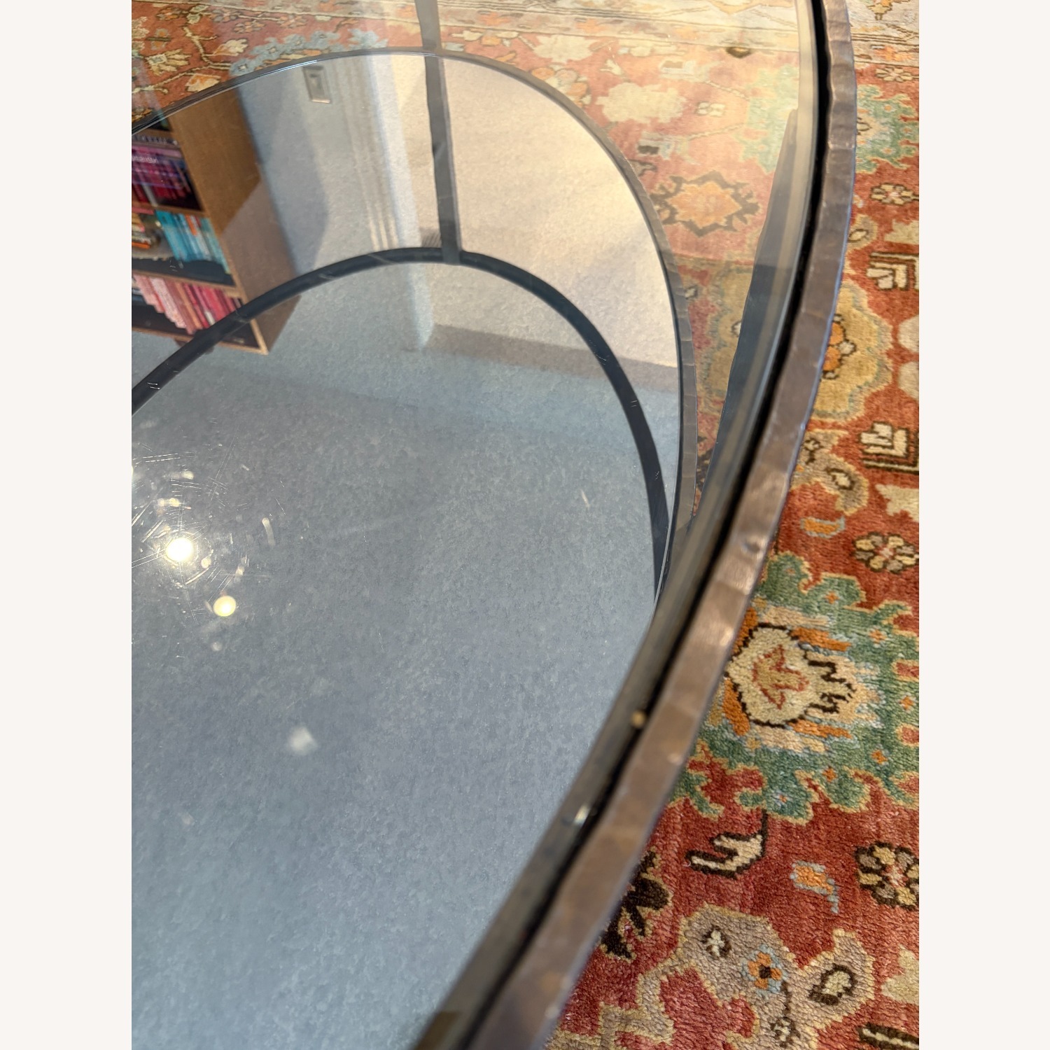 Crate & Barrel Clairemont Oval Coffee Table - image-4