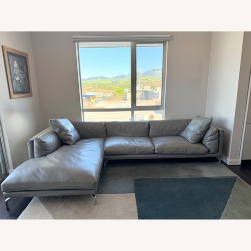 Used Design Within Reach Gray 2 Piece Sectional for sale on AptDeco