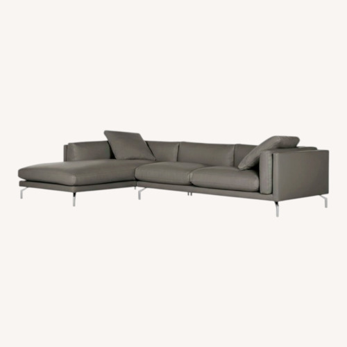 Used Design Within Reach Gray 2 Piece Sectional for sale on AptDeco