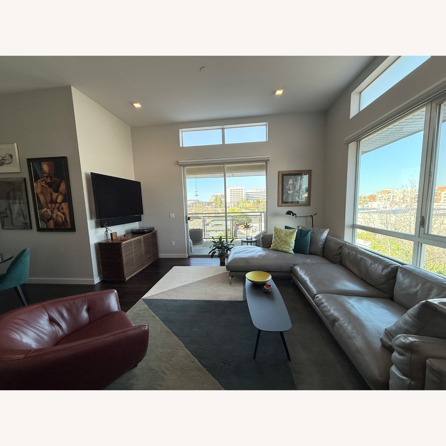 Design Within Reach Gray 2 Piece Sectional - image-2