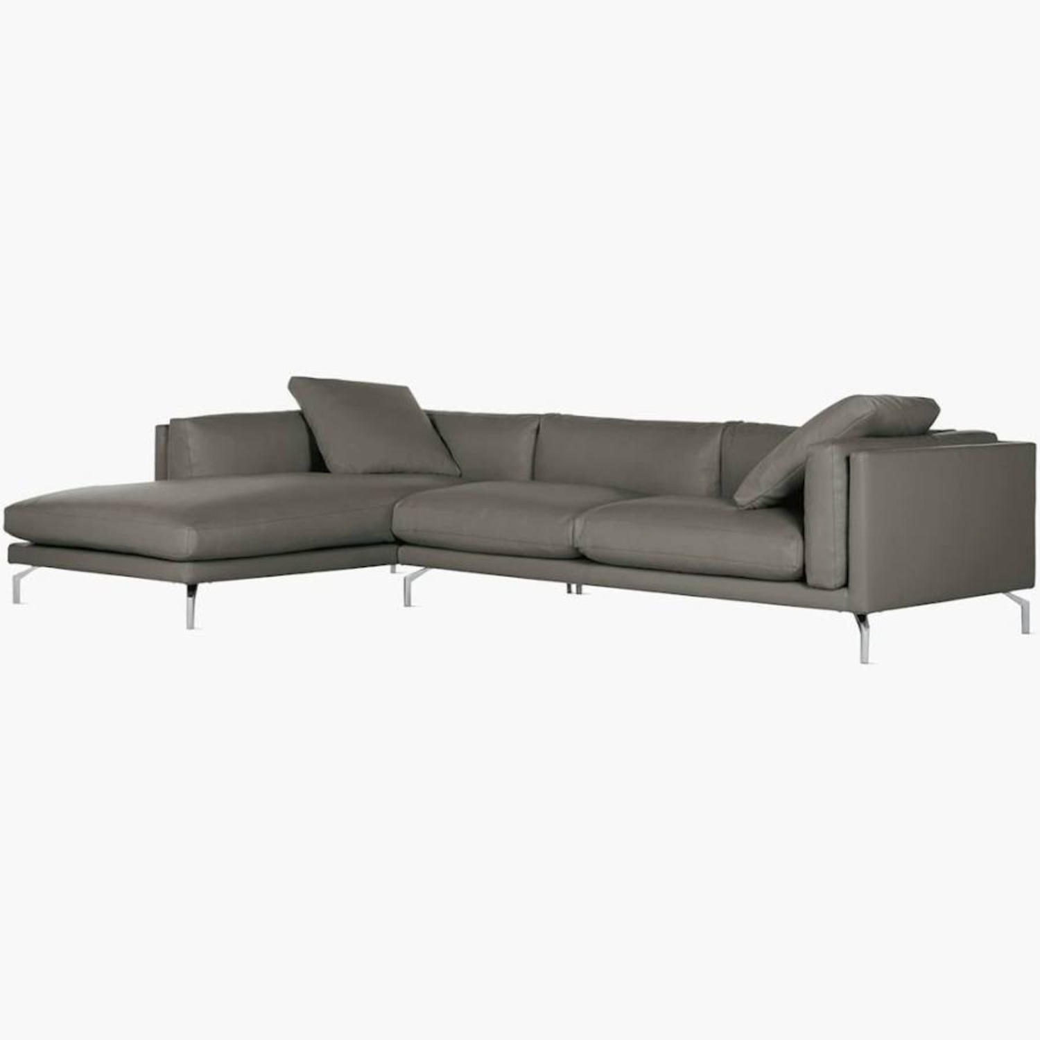 Design Within Reach Gray 2 Piece Sectional - image-5
